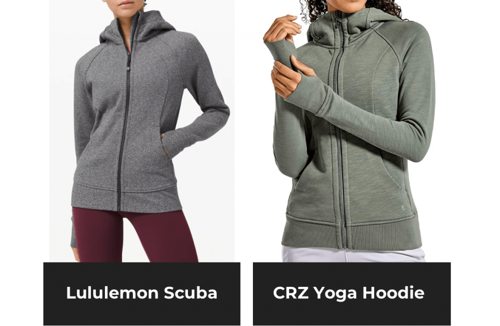 We found the perfect lululemon scuba zip-up hoodie look-alike on Amazo